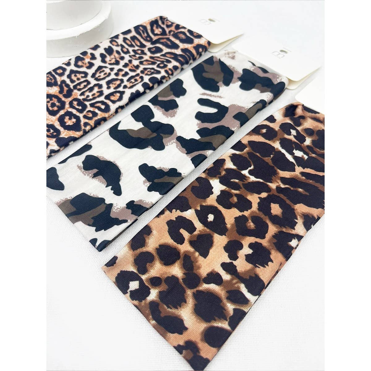 Leopard Printed Stretch Wide Headband