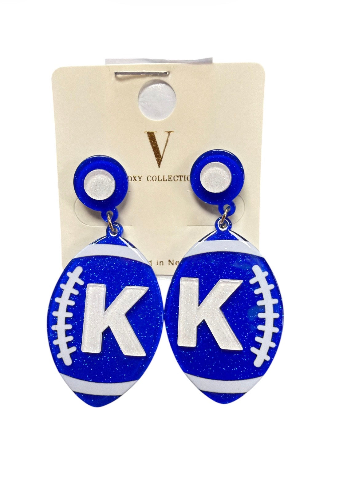 UK Drop Football Earrings