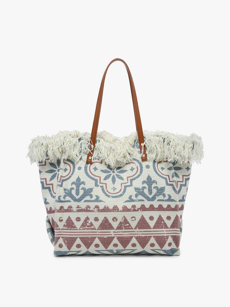 Madison Handwoven Fringe Tote