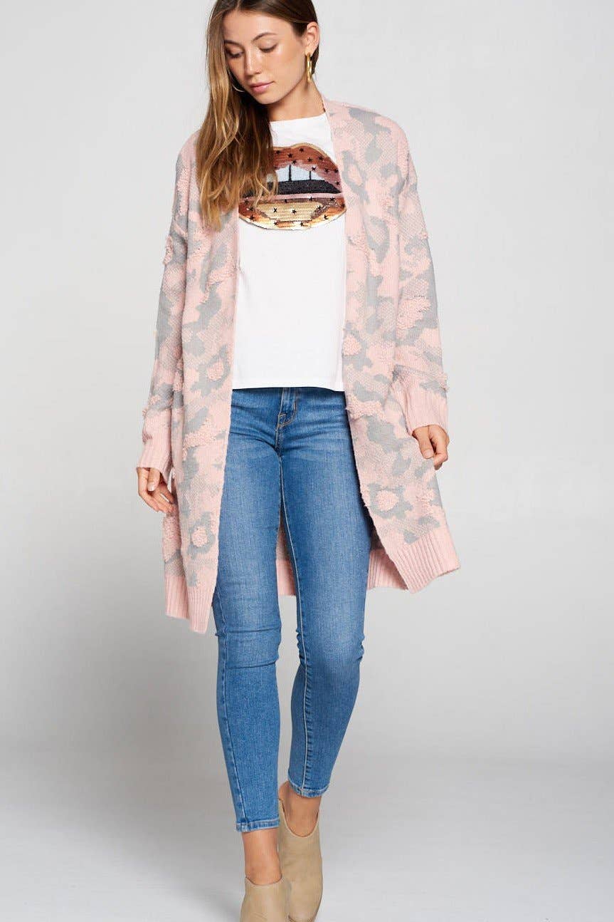 MULTI COLOR LONG SLEEVE CARDIGAN