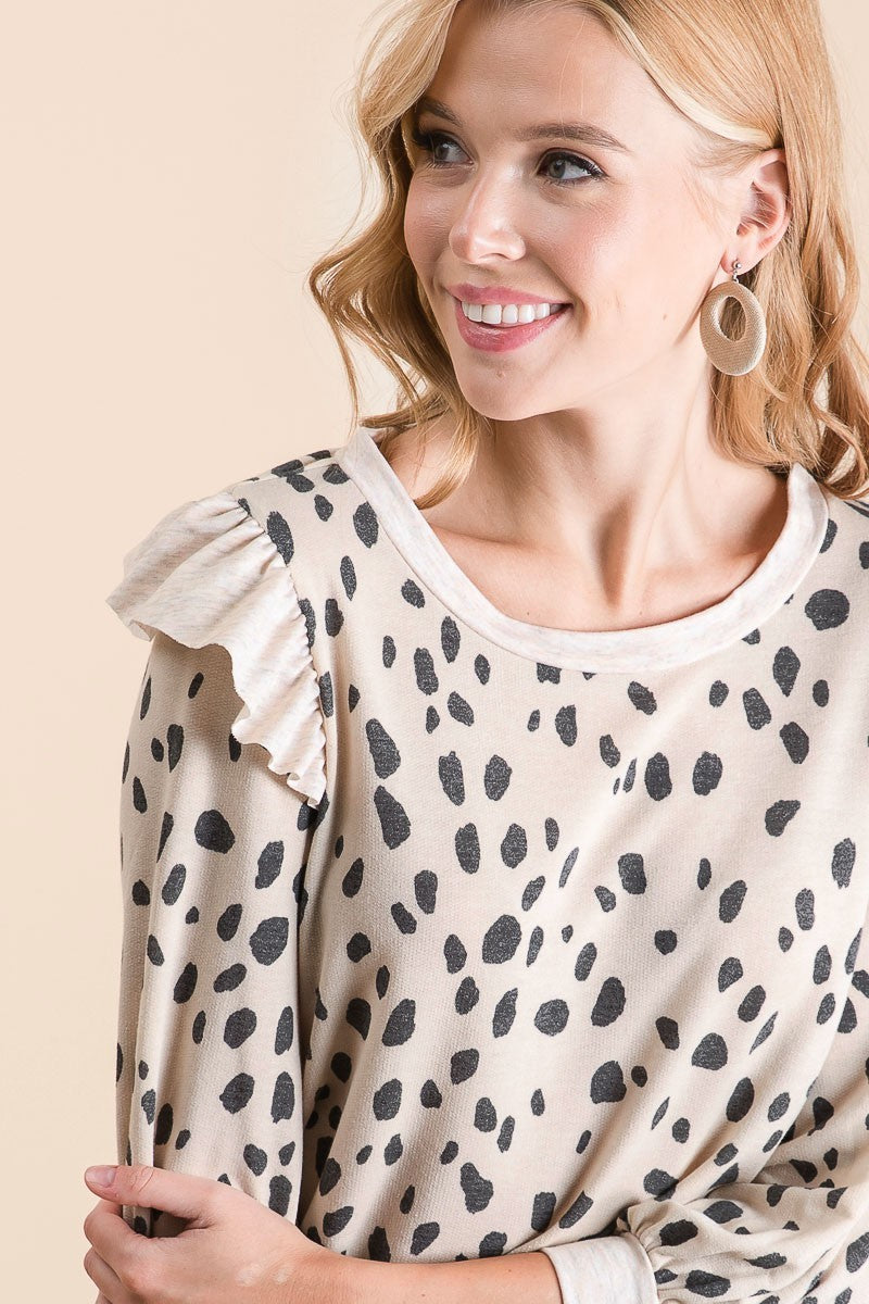 Dalmatian Print Top