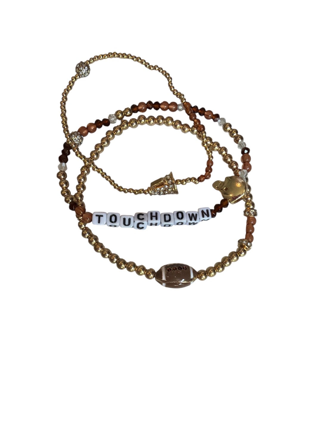 Football 3pc Bracelet Stack