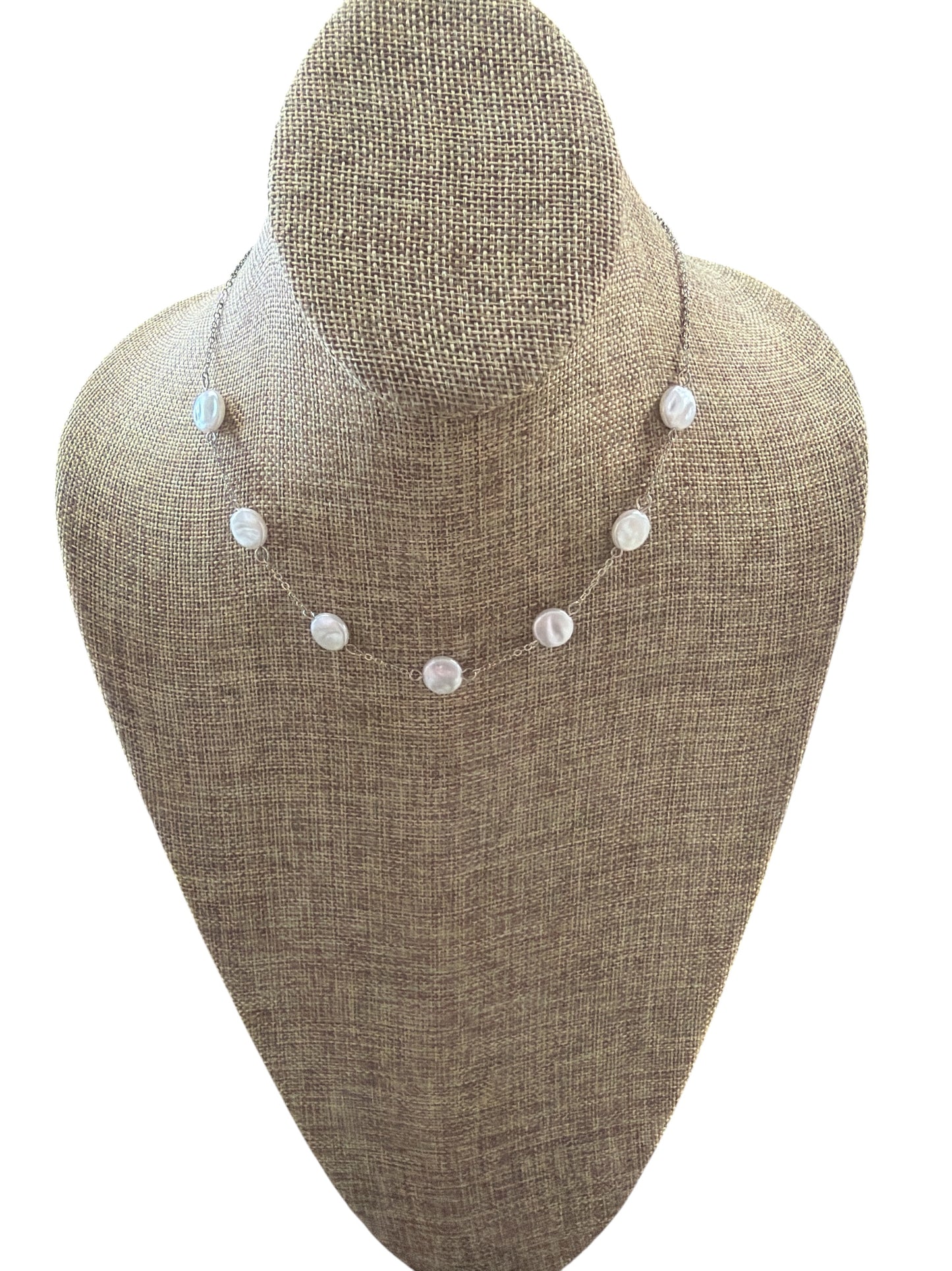 Silver Pearl Necklace
