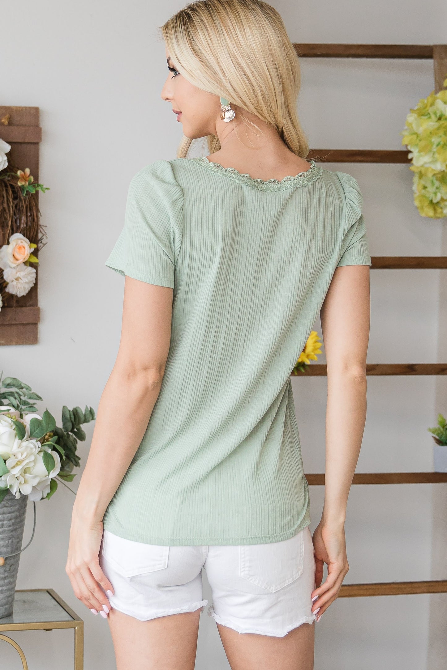 LACED MINI PUFF TOP