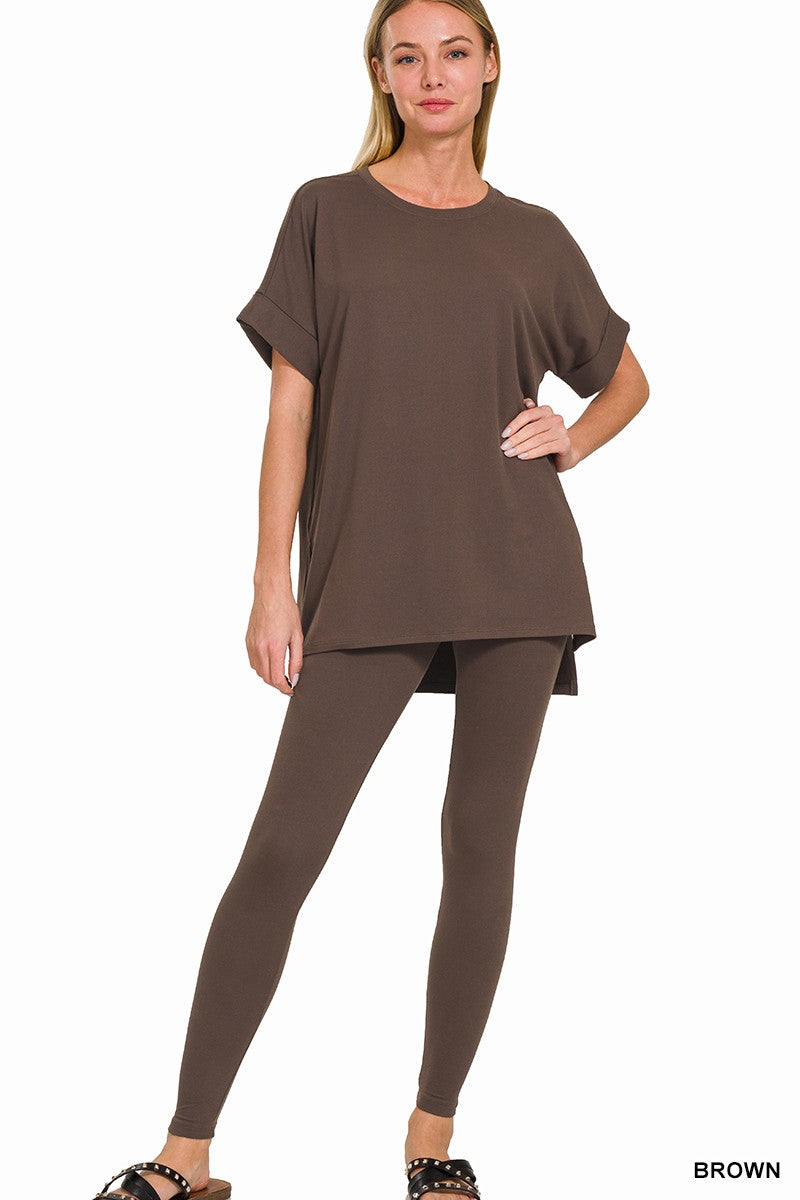 Brushed Microfiber Loungewear Set SS