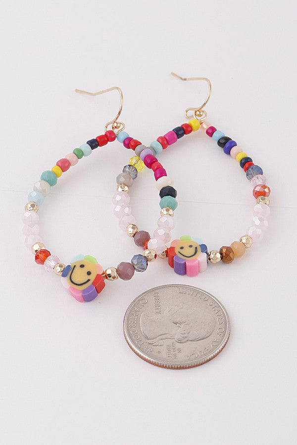 Smile Beaded Earrings