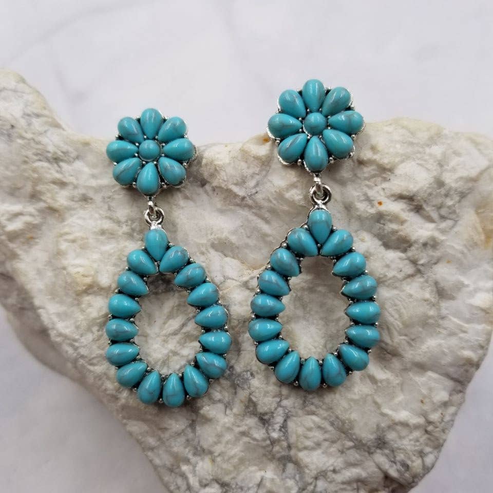 Turquoise Teardrop Earrings
