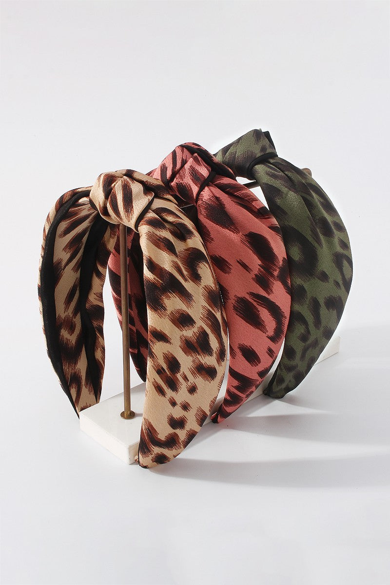 Leopard Knotted Headband