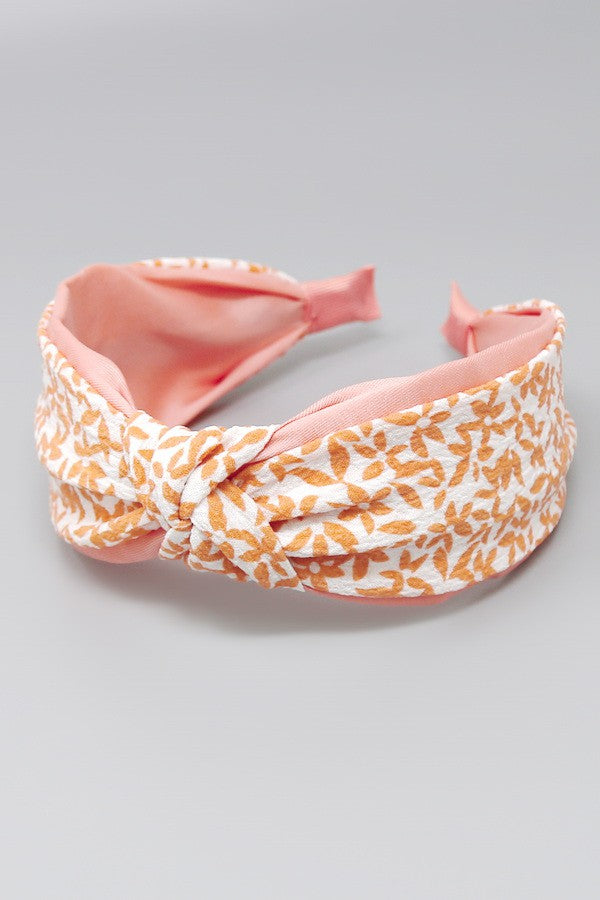 Floral Front Knot Headband