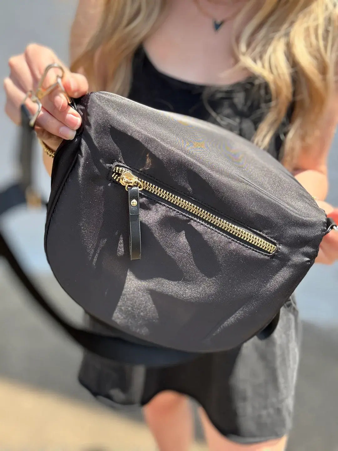 Oversize Bum Bag Crossbody - Solid