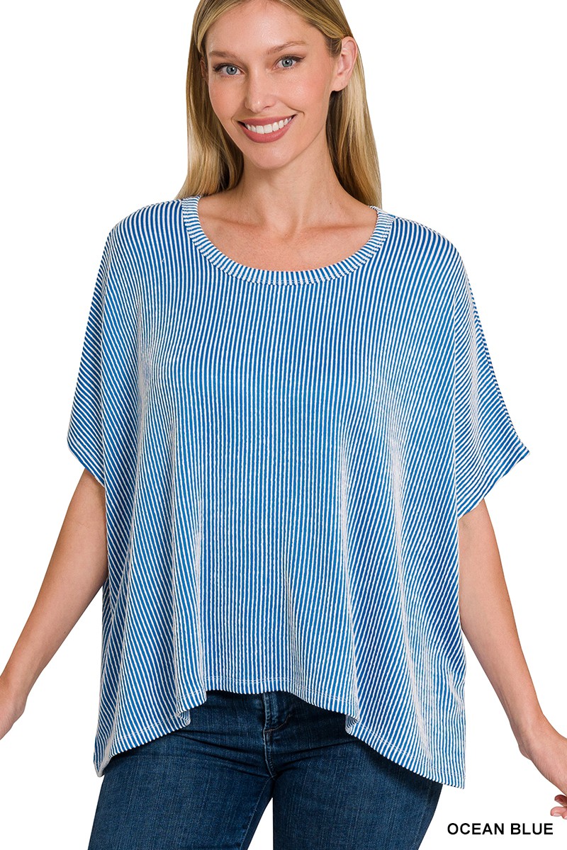 Ribbed Oversized Top