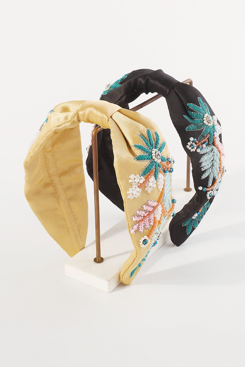 Embroidery Flower Headband