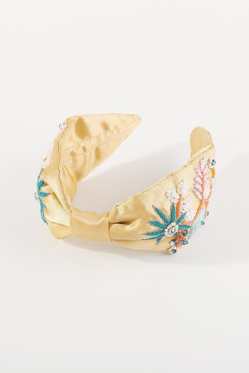 Embroidery Flower Headband