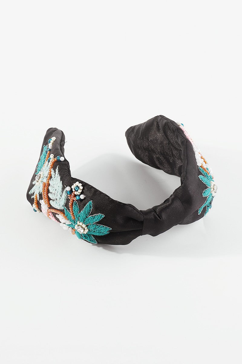 Embroidery Flower Headband