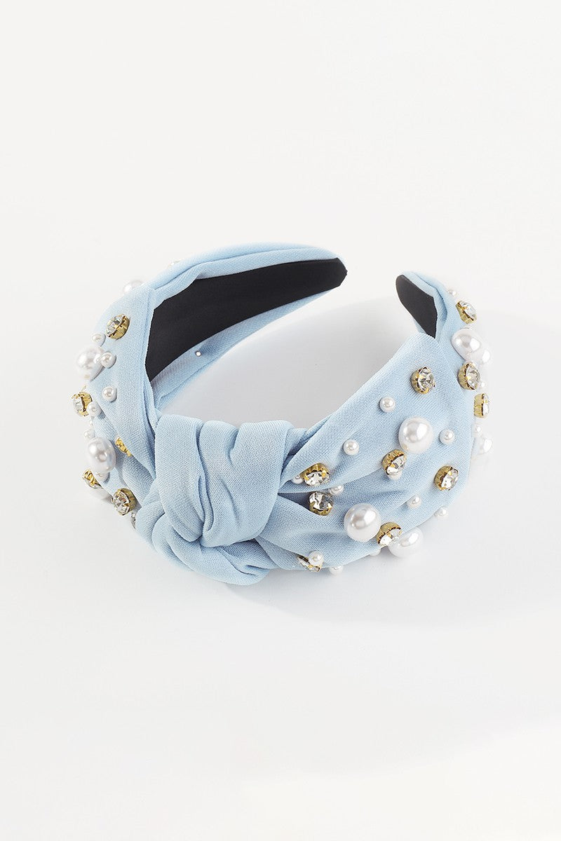 Center Bow Tie Tapered Headband