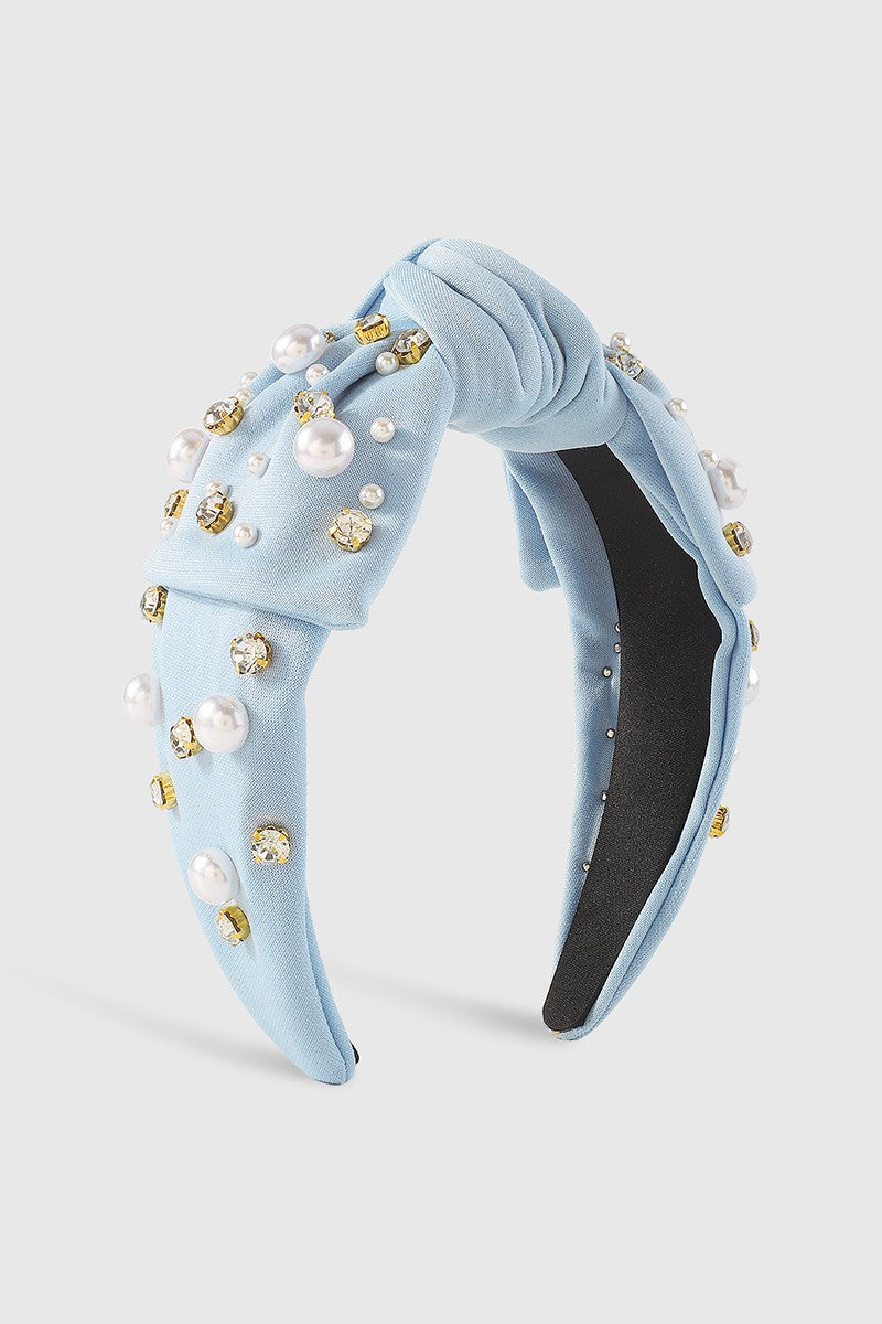 Center Bow Tie Tapered Headband