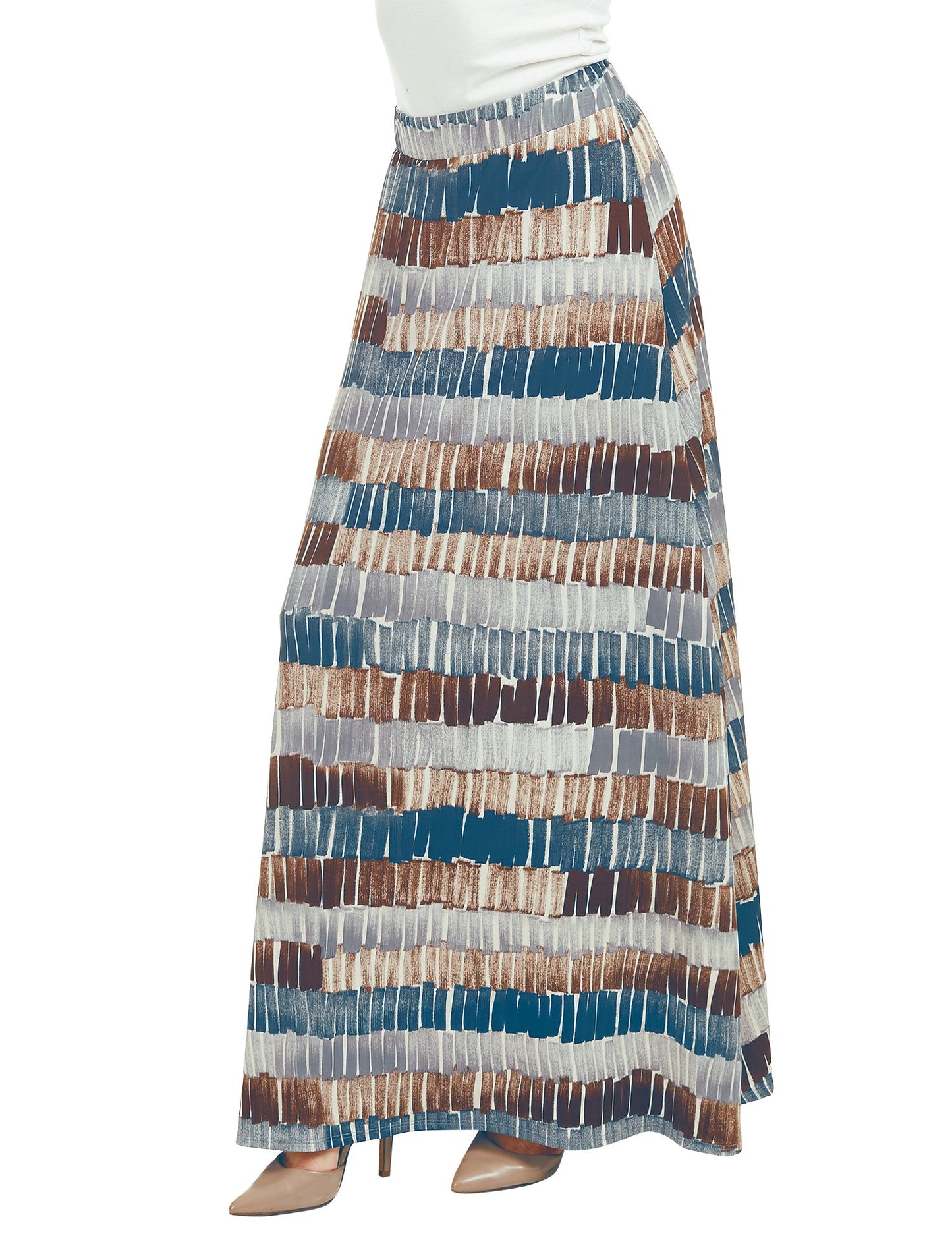 Block Print Maxi Skirt