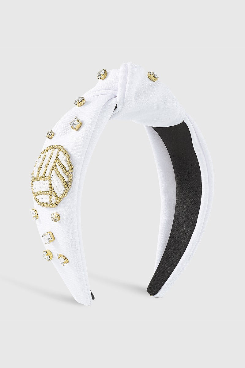 Beaded Game Day Rhinestone Headband