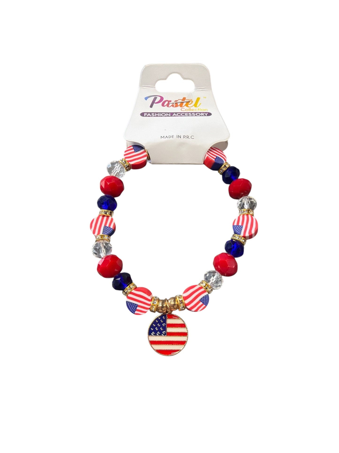 USA Cirlce Flag Bracelet