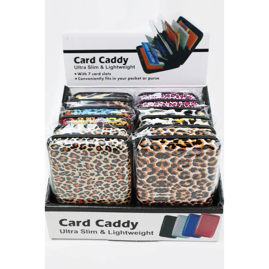 Leopard Print Ulta Slim Card Caddy