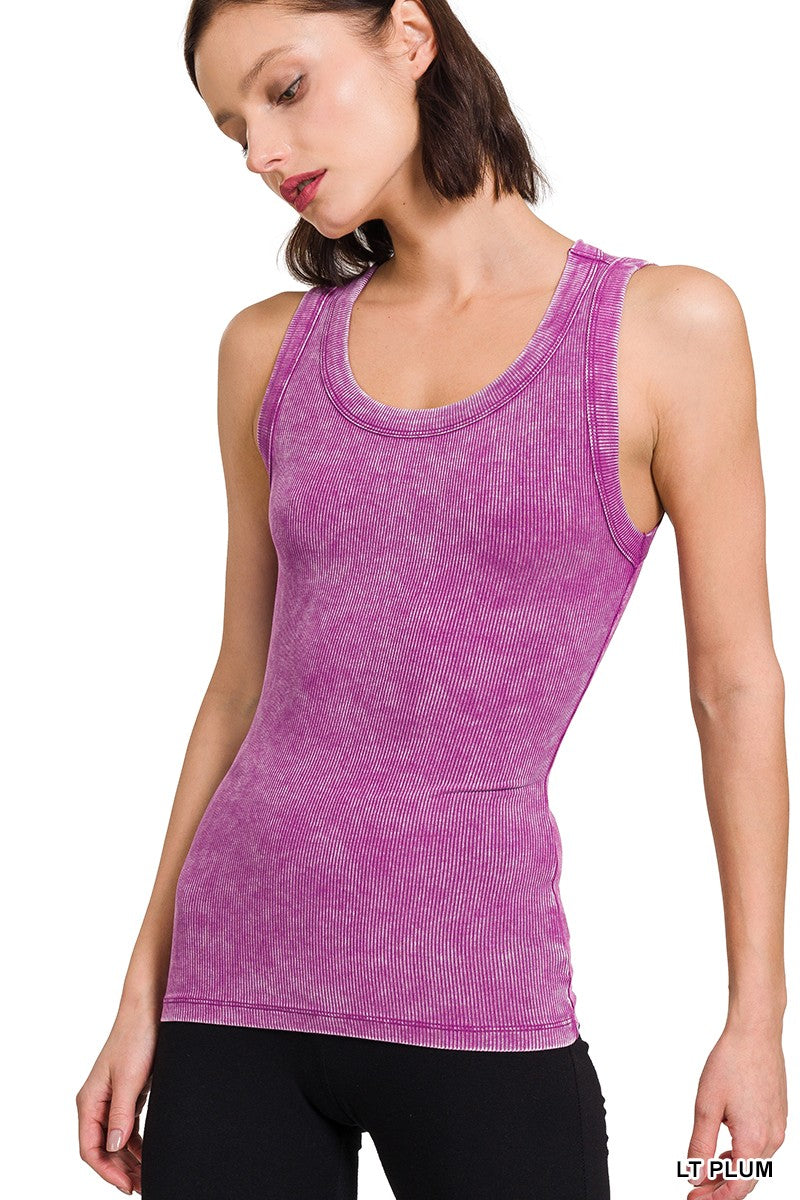 Washed Ribbed Tank