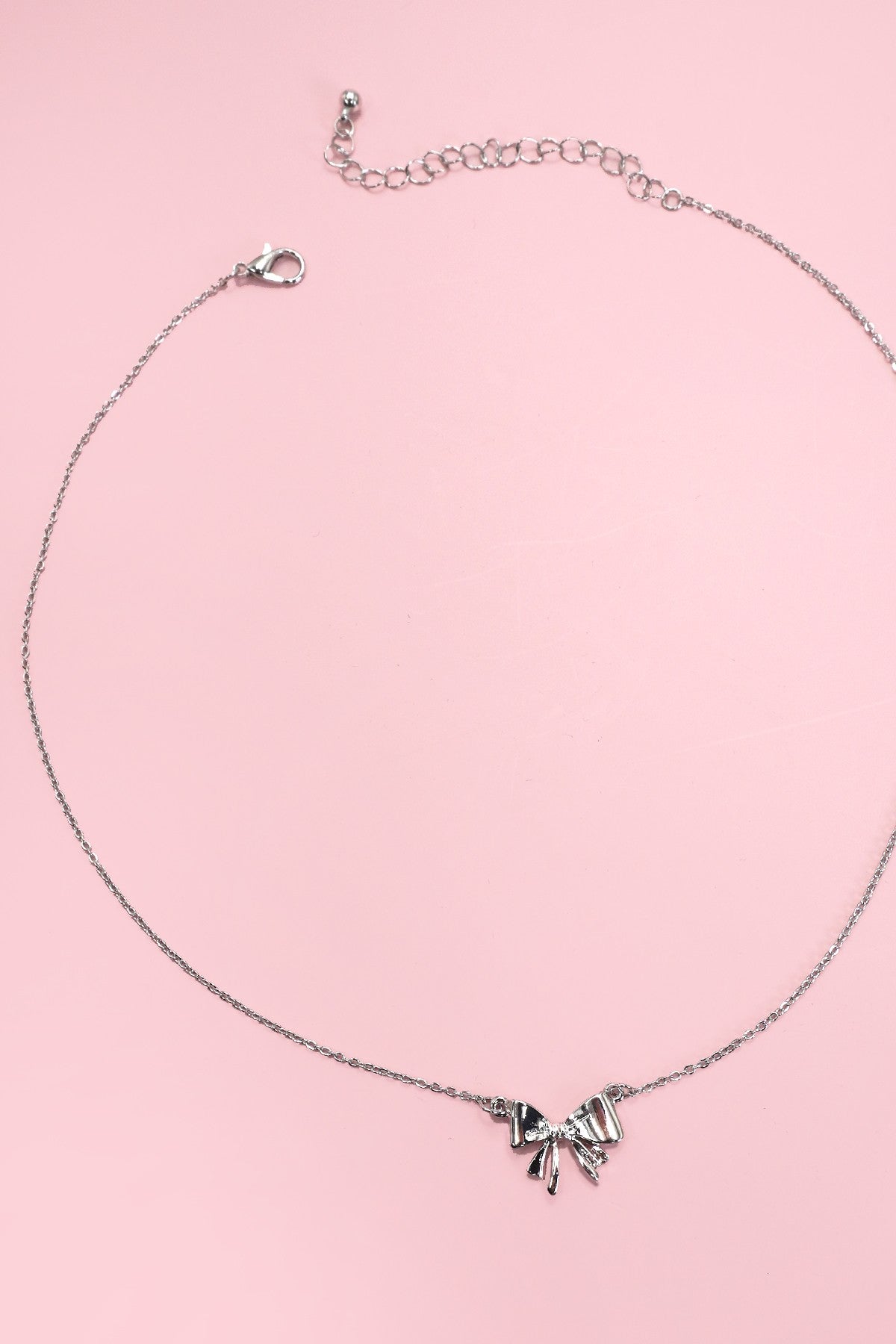 Mini Bow Ribbon Necklace