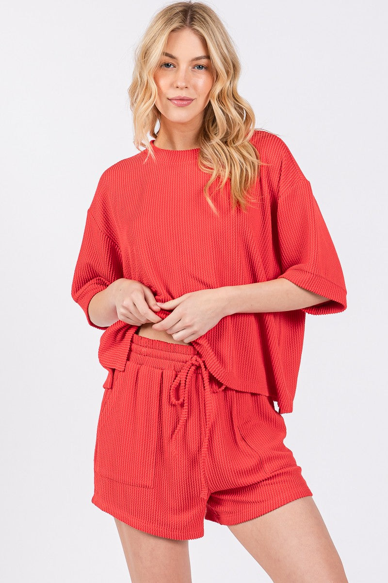 Zenana Ribbed Set