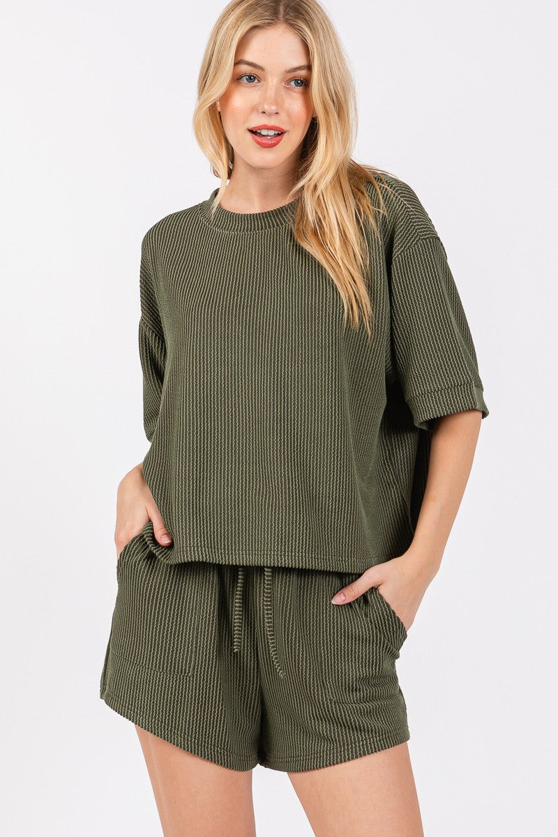 Zenana Ribbed Set