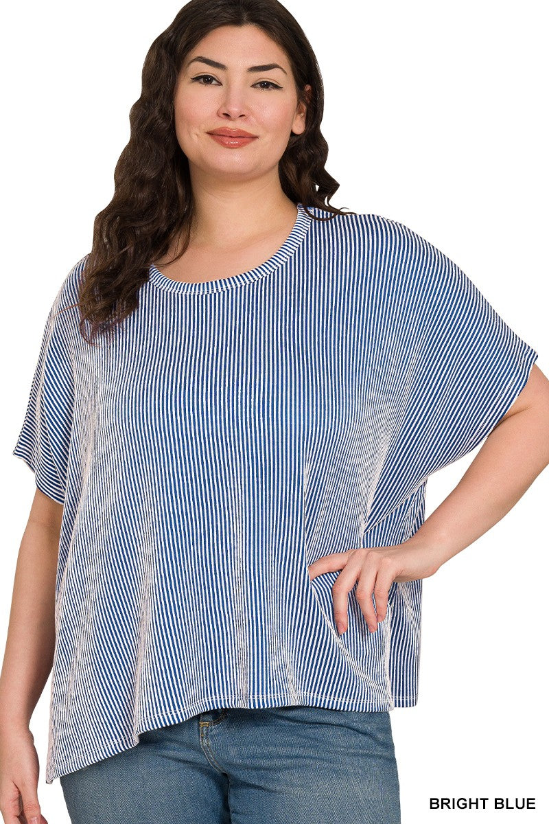 Ribbed Oversized Top