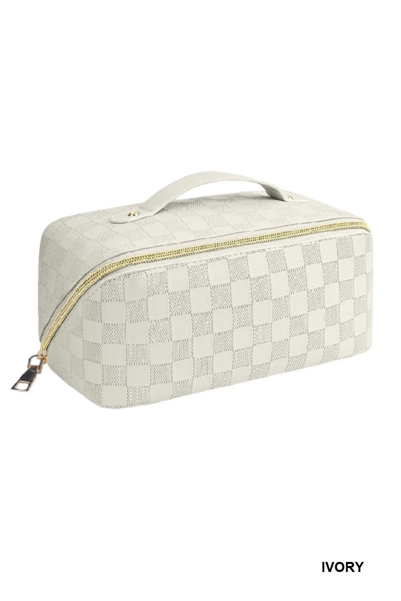 Vegan Leather Makeup Bag