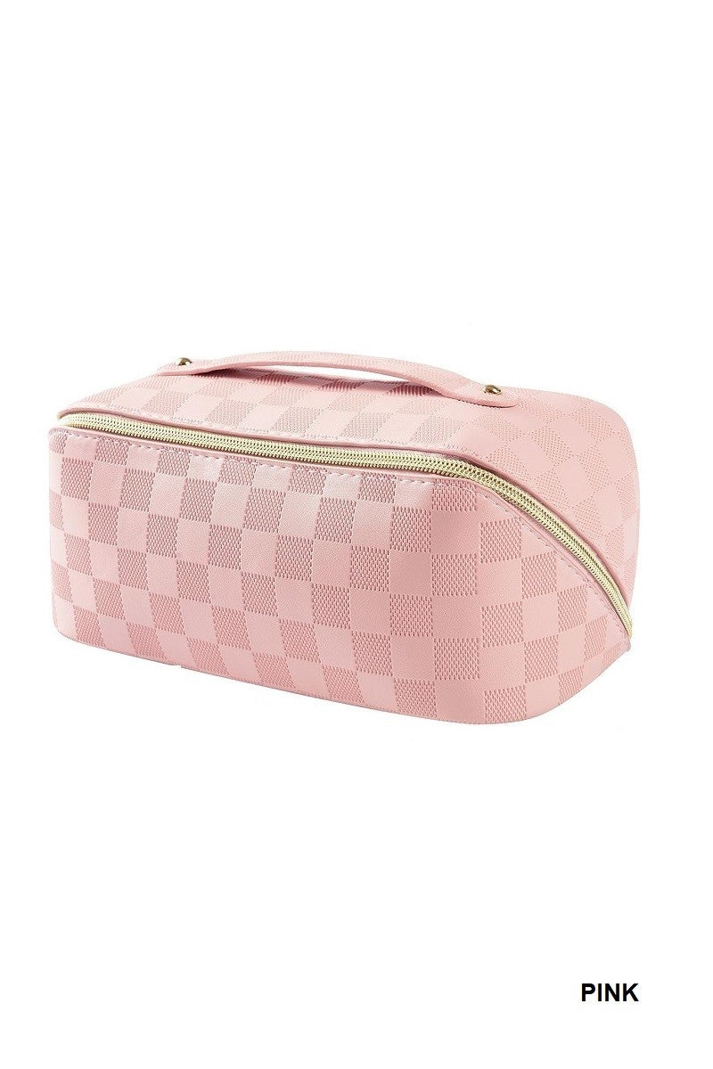 Vegan Leather Makeup Bag