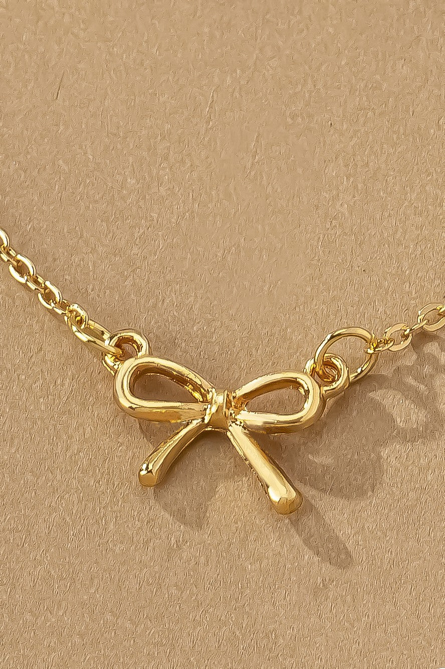 Bow Pendant Necklace