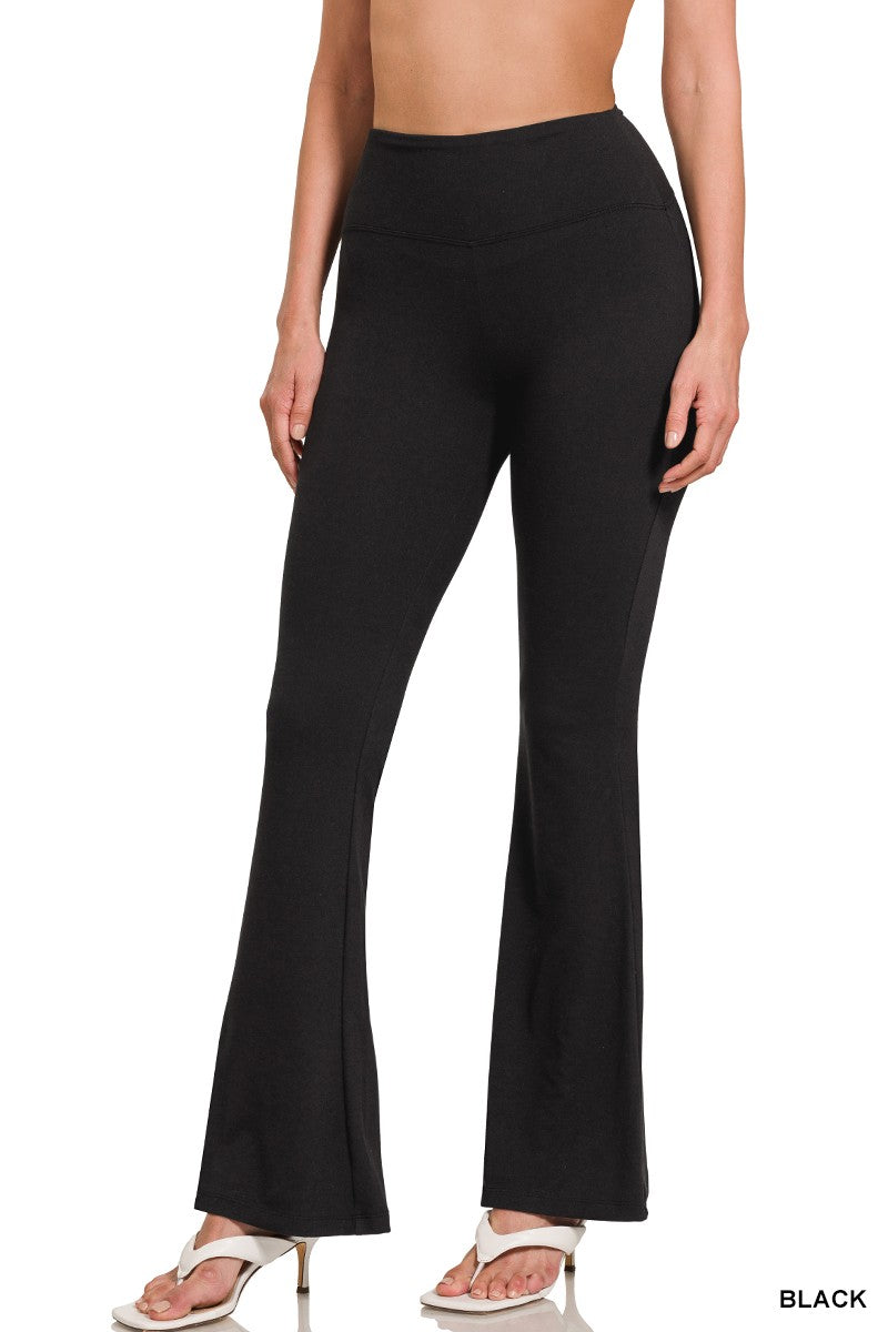 Buttery Soft Flare Leg High Waist Pants