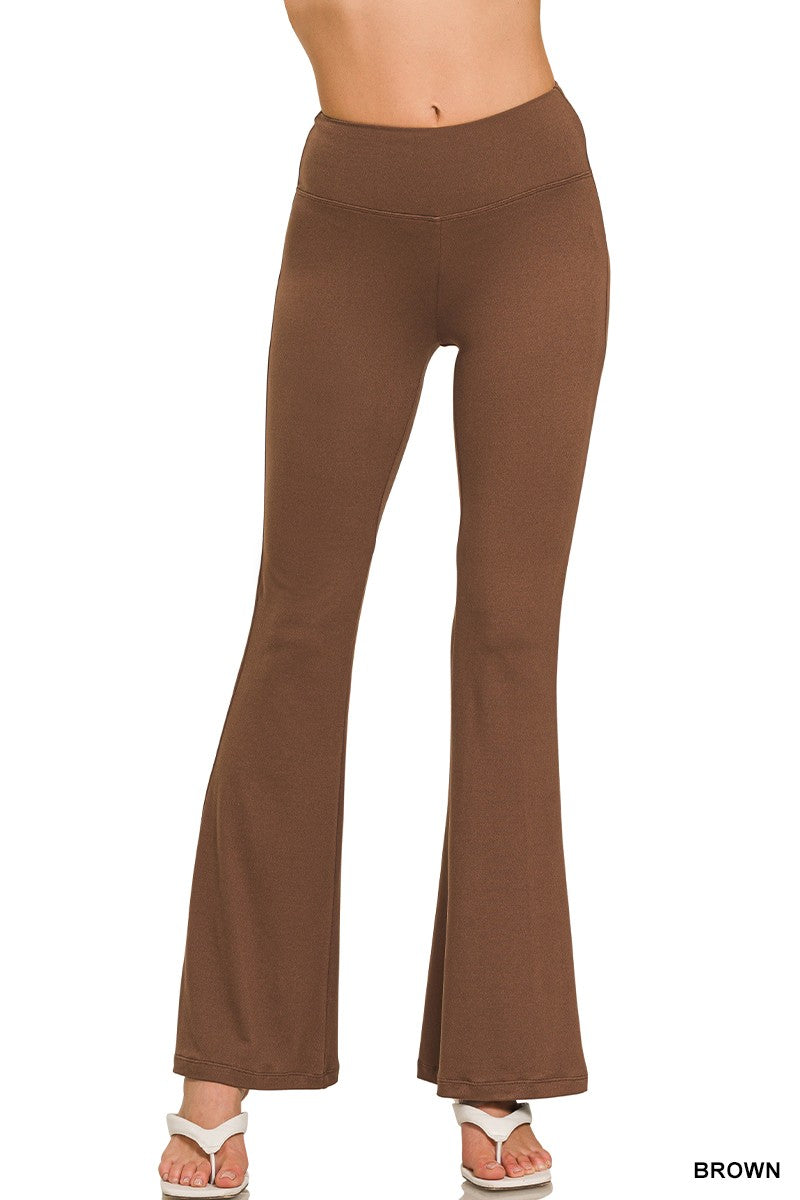 Buttery Soft Flare Leg High Waist Pants