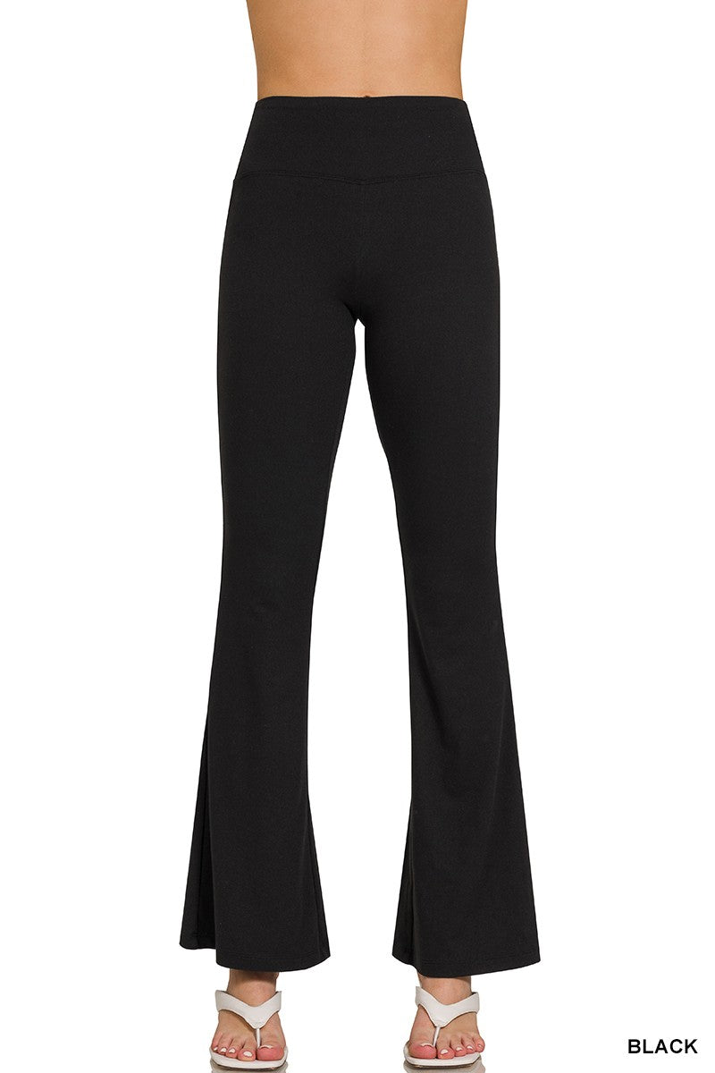 Buttery Soft Flare Leg High Waist Pants