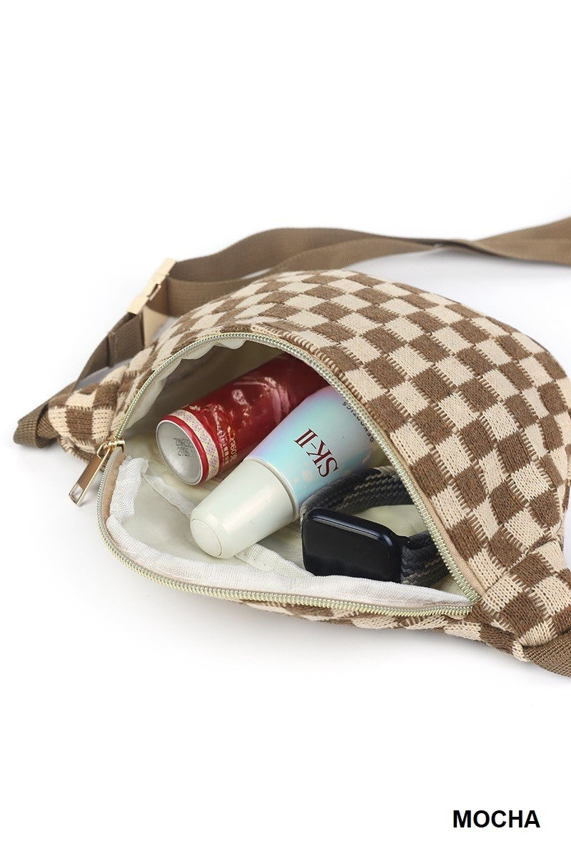 Checkered Crossbody Bag
