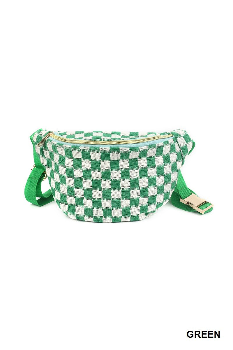 Checkered Crossbody Bag