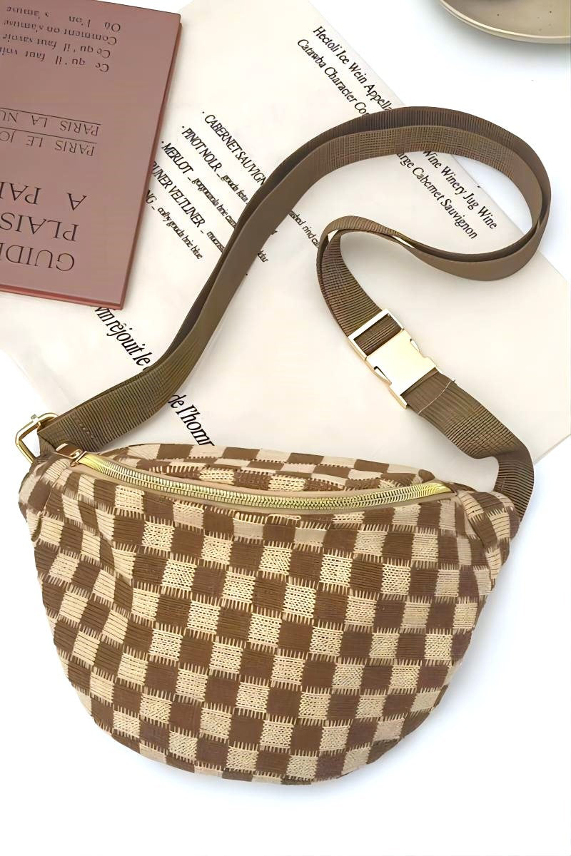 Checkered Crossbody Bag