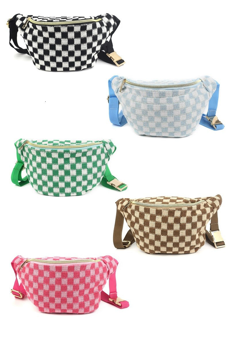 Checkered Crossbody Bag