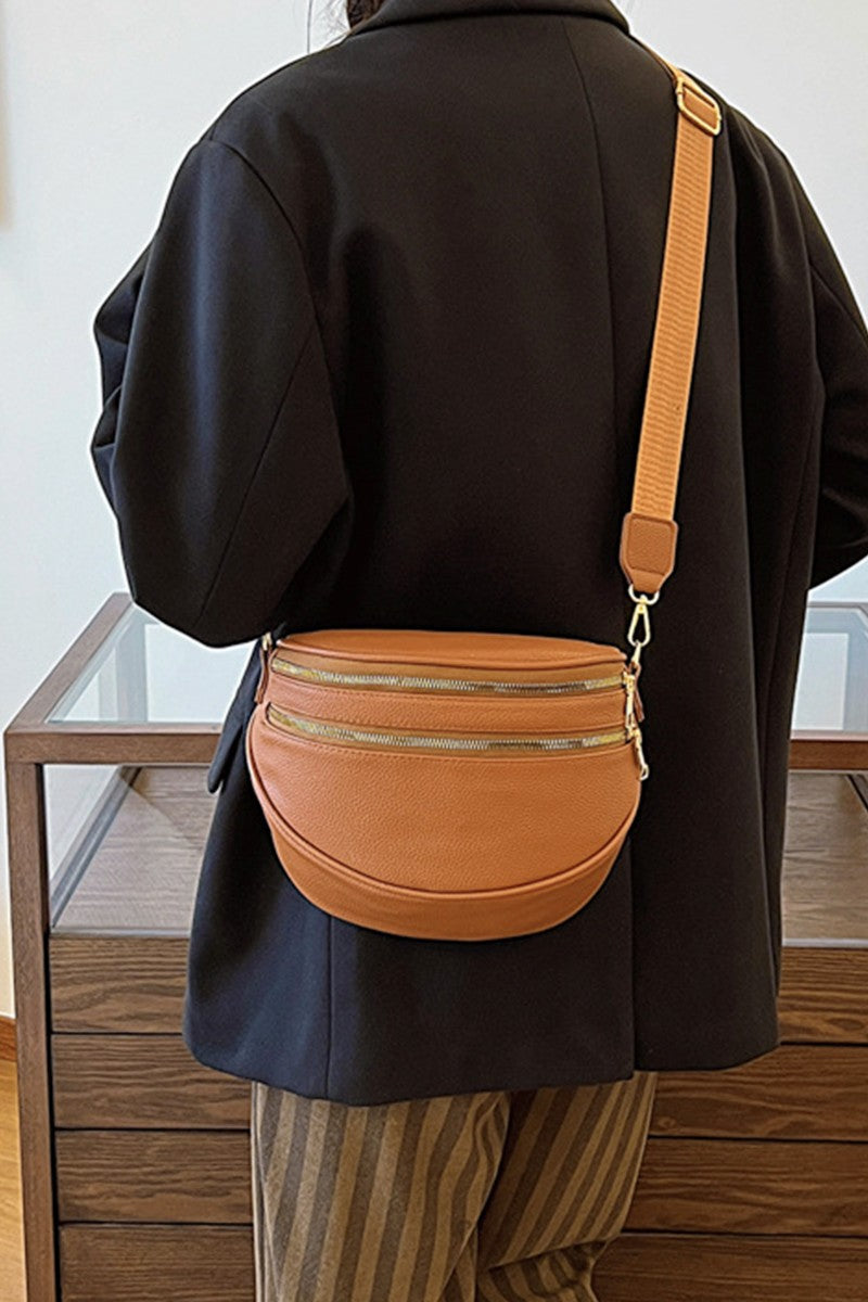 Vegan Leather Multi Pocket Crossbody