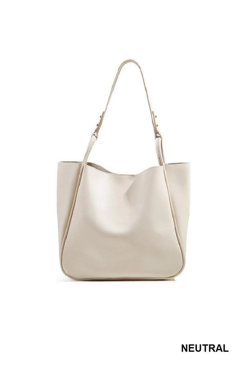 Vegan Leather Shoulder Bag