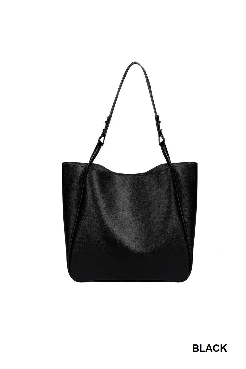 Vegan Leather Shoulder Bag