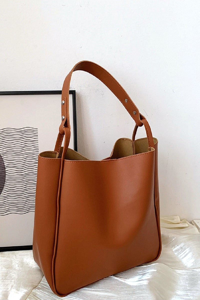 Vegan Leather Shoulder Bag