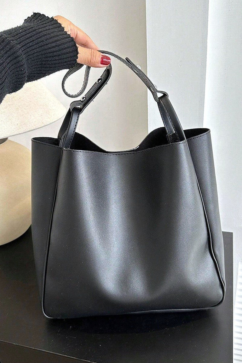 Vegan Leather Shoulder Bag