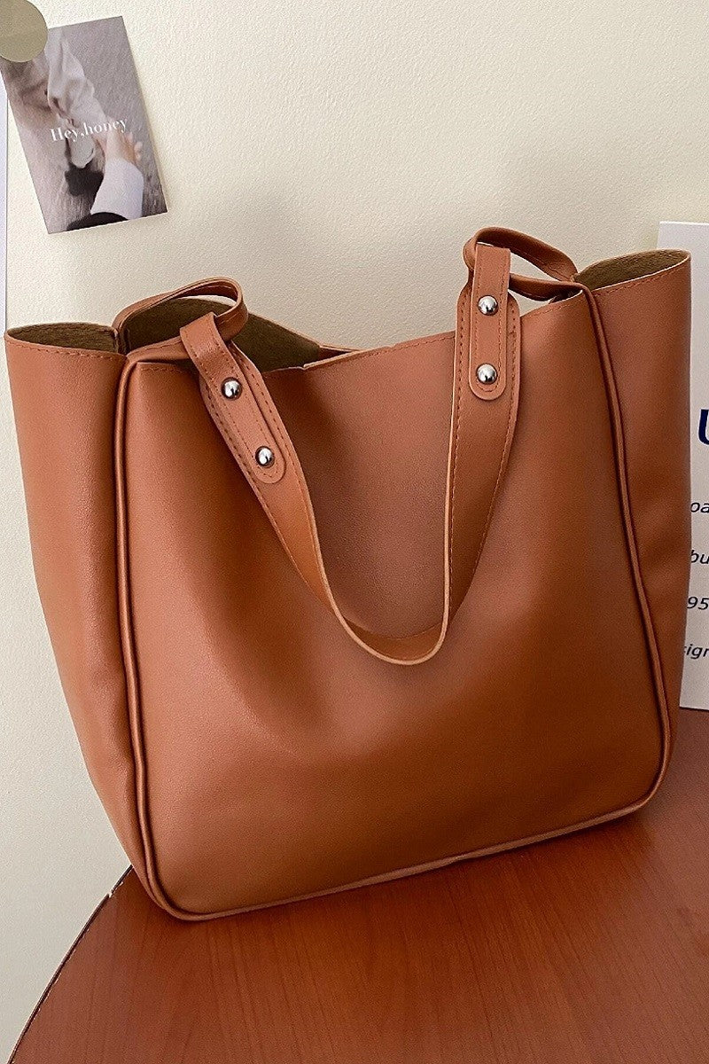 Vegan Leather Shoulder Bag