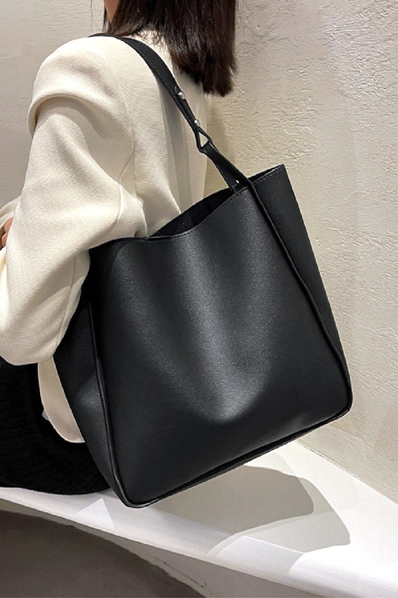 Vegan Leather Shoulder Bag