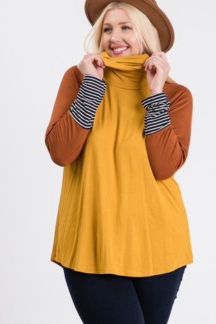 Stripe Raglan Long Sleeve Top