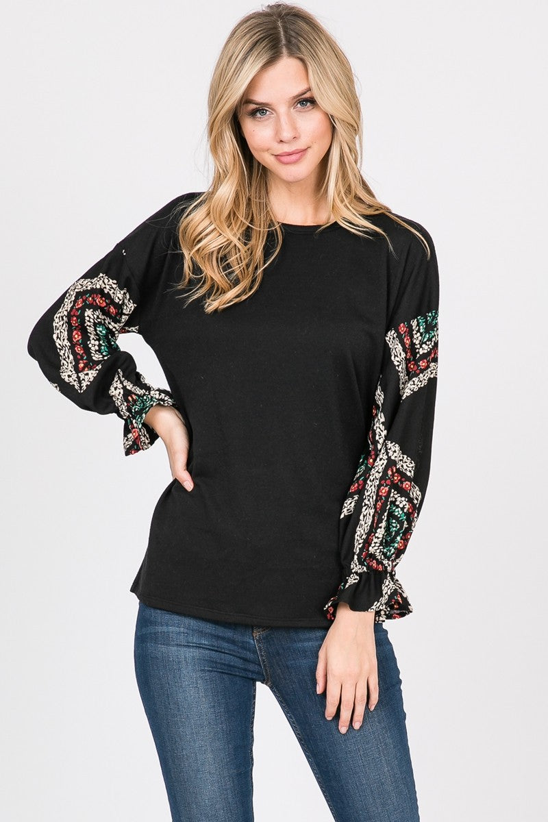 Comfy Terry Top Long Sleeve