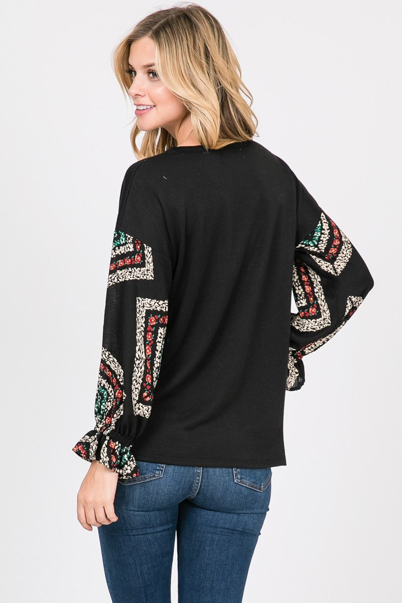 Comfy Terry Top Long Sleeve