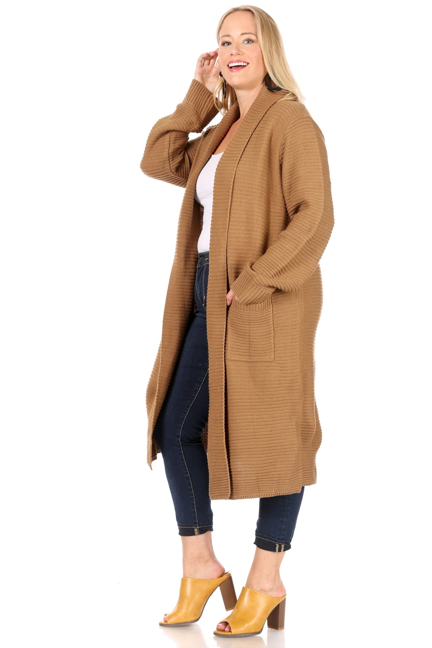 Heavy Rib Sweater - Camel